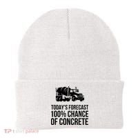 Retro Funny Concrete Worker Gift Construction Worker Gag Pun Beanie thumb 0