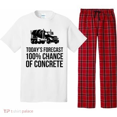 Retro Funny Concrete Worker Gift Construction Worker Gag Pun Pajama Set