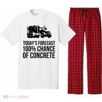 Retro Funny Concrete Worker Gift Construction Worker Gag Pun Pajama Set thumb 0