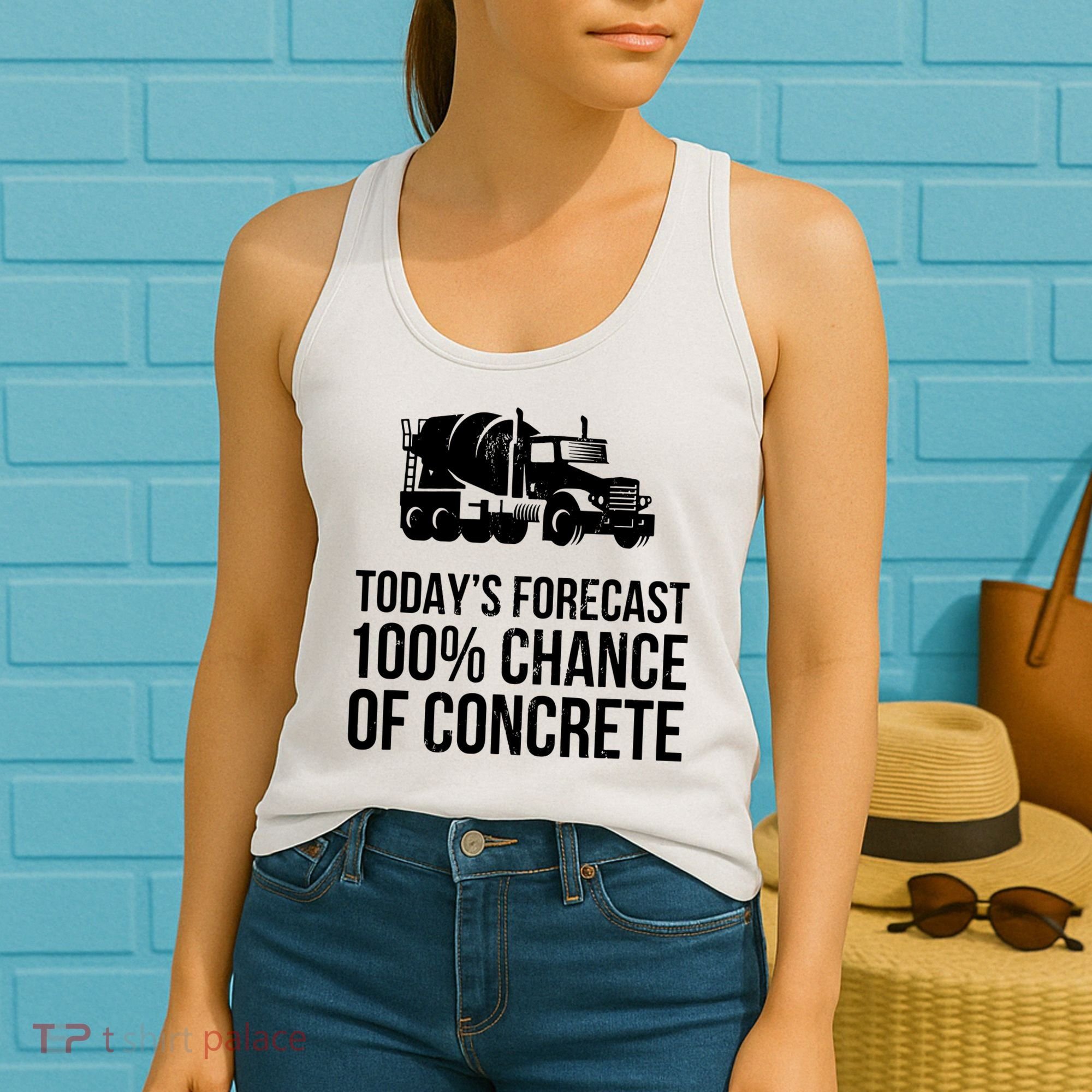 Retro Funny Concrete Worker Gift Construction Worker Gag Pun Women's Tank Top