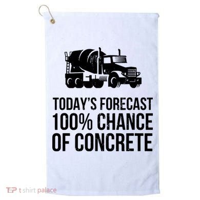 Retro Funny Concrete Worker Gift Construction Worker Gag Pun Golf Towel