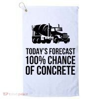 Retro Funny Concrete Worker Gift Construction Worker Gag Pun Golf Towel thumb 0