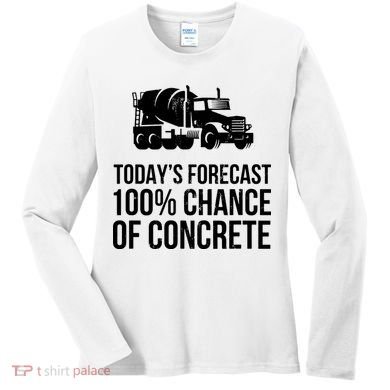 Retro Funny Concrete Worker Gift Construction Worker Gag Pun Women's Long Sleeve Shirt