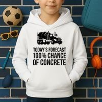 Retro Funny Concrete Worker Gift Construction Worker Gag Pun Kids Hoodie thumb 2