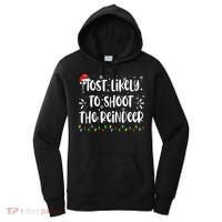 Reindeer Family Christmas Holiday santa hat xmas  Women's Hoodie thumb 0