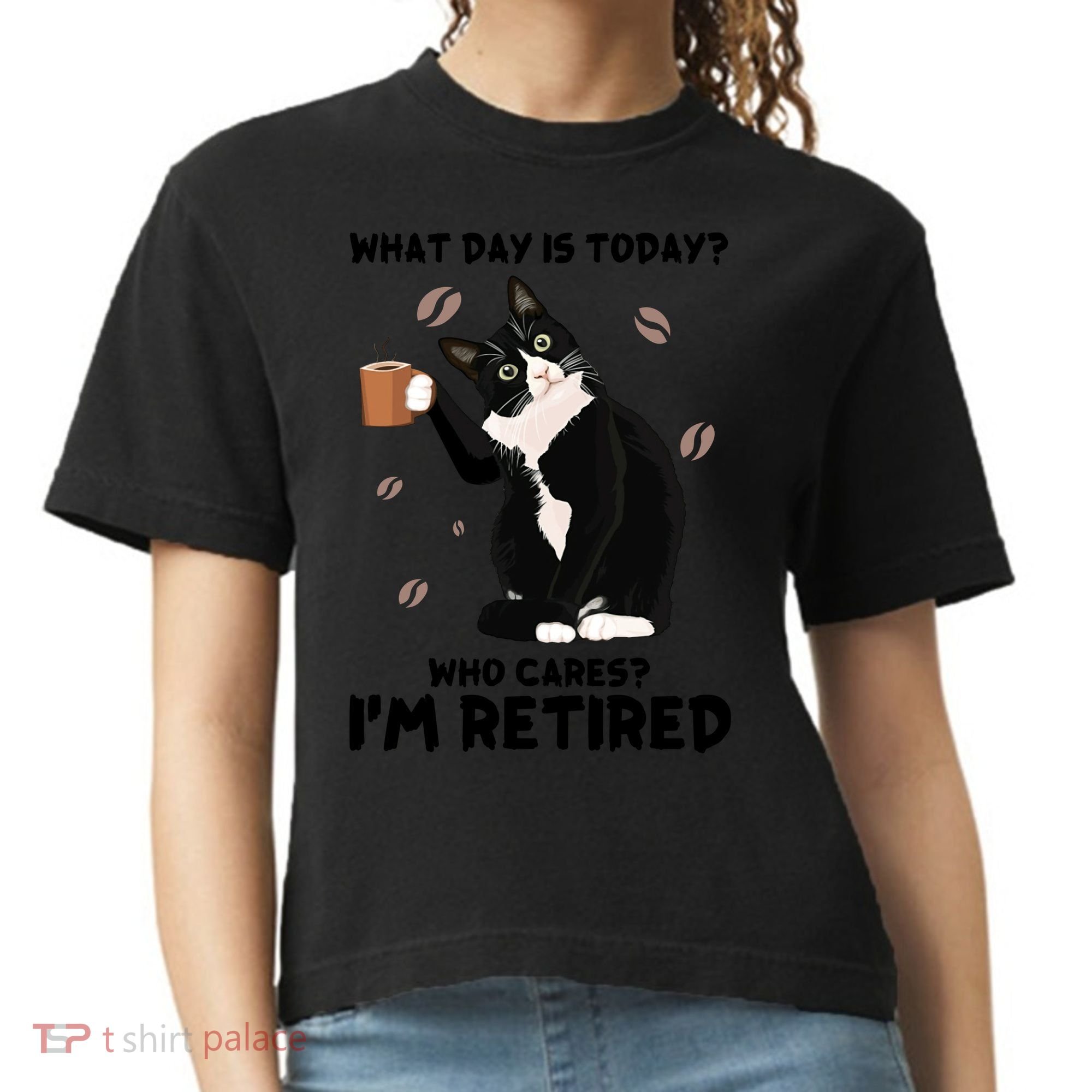 Retired Funny Cat Retirement Comfort Colors Boxy T-Shirt