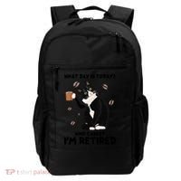 Retired Funny Cat Retirement Backpack thumb 0