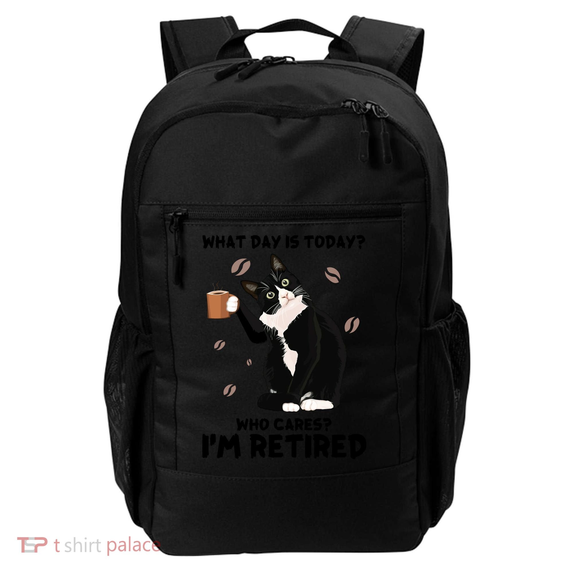 Retired Funny Cat Retirement Backpack