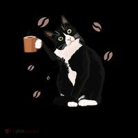 Retired Funny Cat Retirement Coaster thumb 2