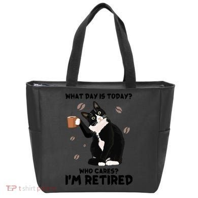 Retired Funny Cat Retirement Tote Bag
