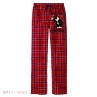 Retired Funny Cat Retirement Men's Flannel Plaid Pajama Pants thumb 0