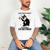Retired Funny Cat Retirement Comfort Colors T-Shirt thumb 3