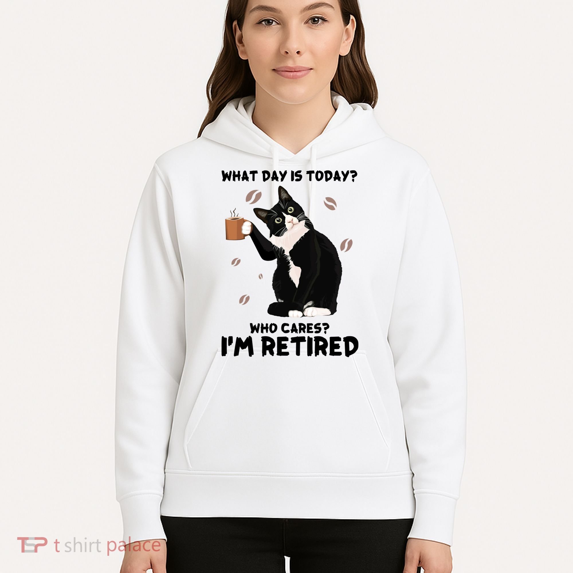 Retired Funny Cat Retirement Hoodie