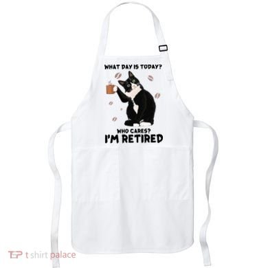 Retired Funny Cat Retirement Apron