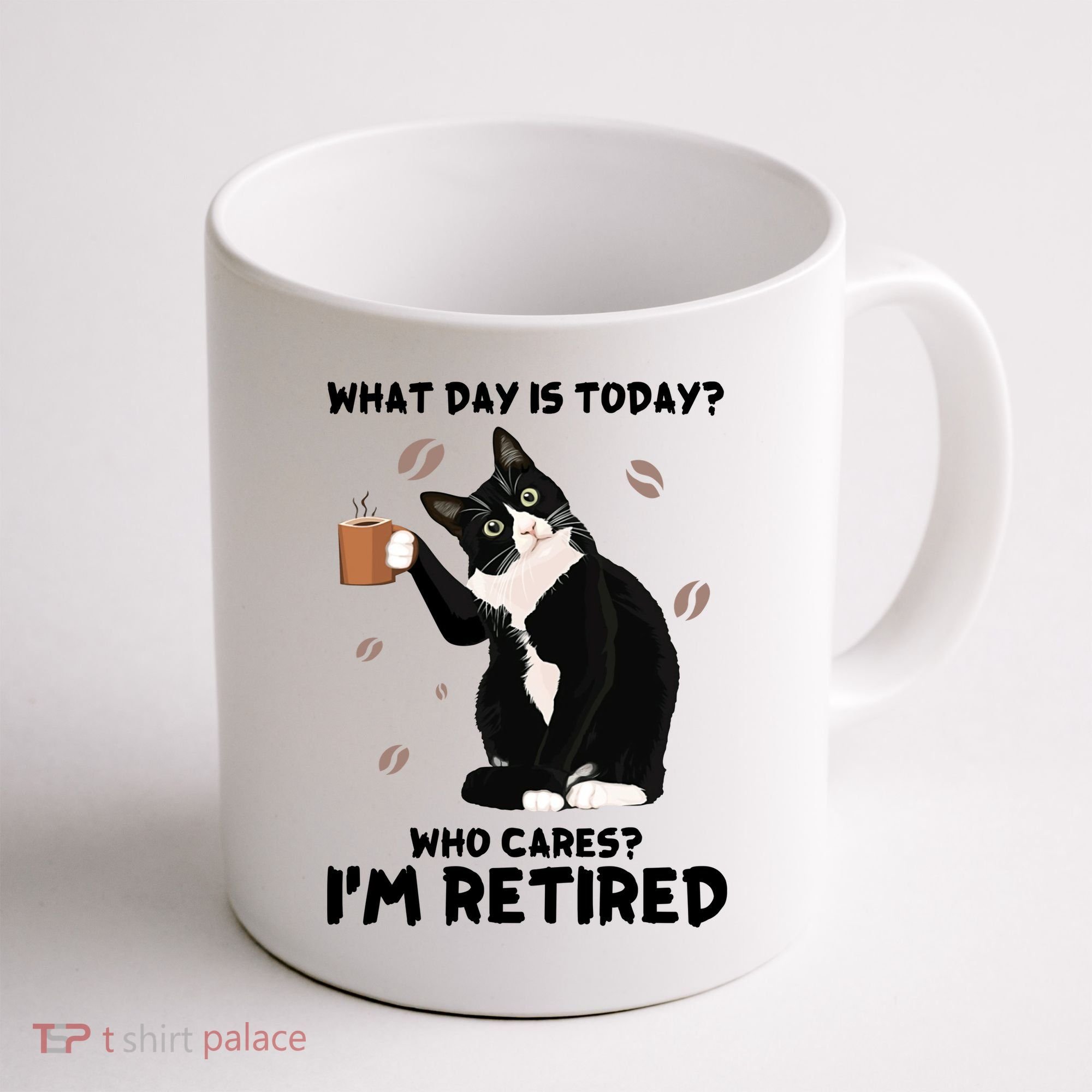 Retired Funny Cat Retirement Coffee Mug