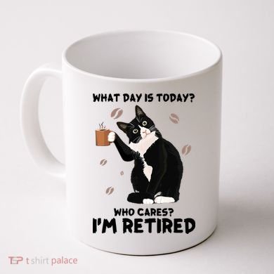 Retired Funny Cat Retirement Coffee Mug