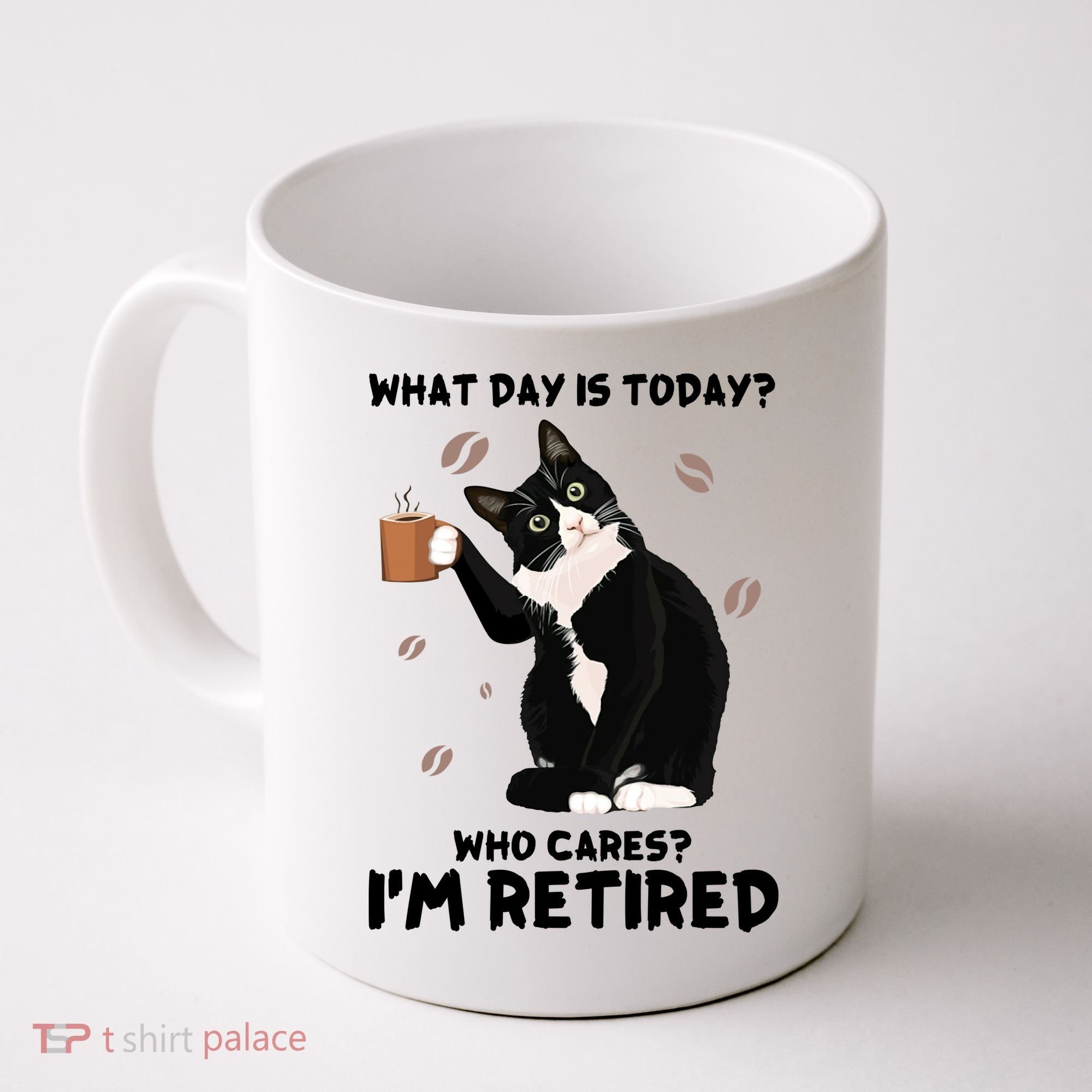 Retired Funny Cat Retirement Coffee Mug