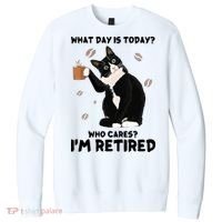 Retired Funny Cat Retirement V.I.T. Fleece Crew Sweatshirt thumb 0