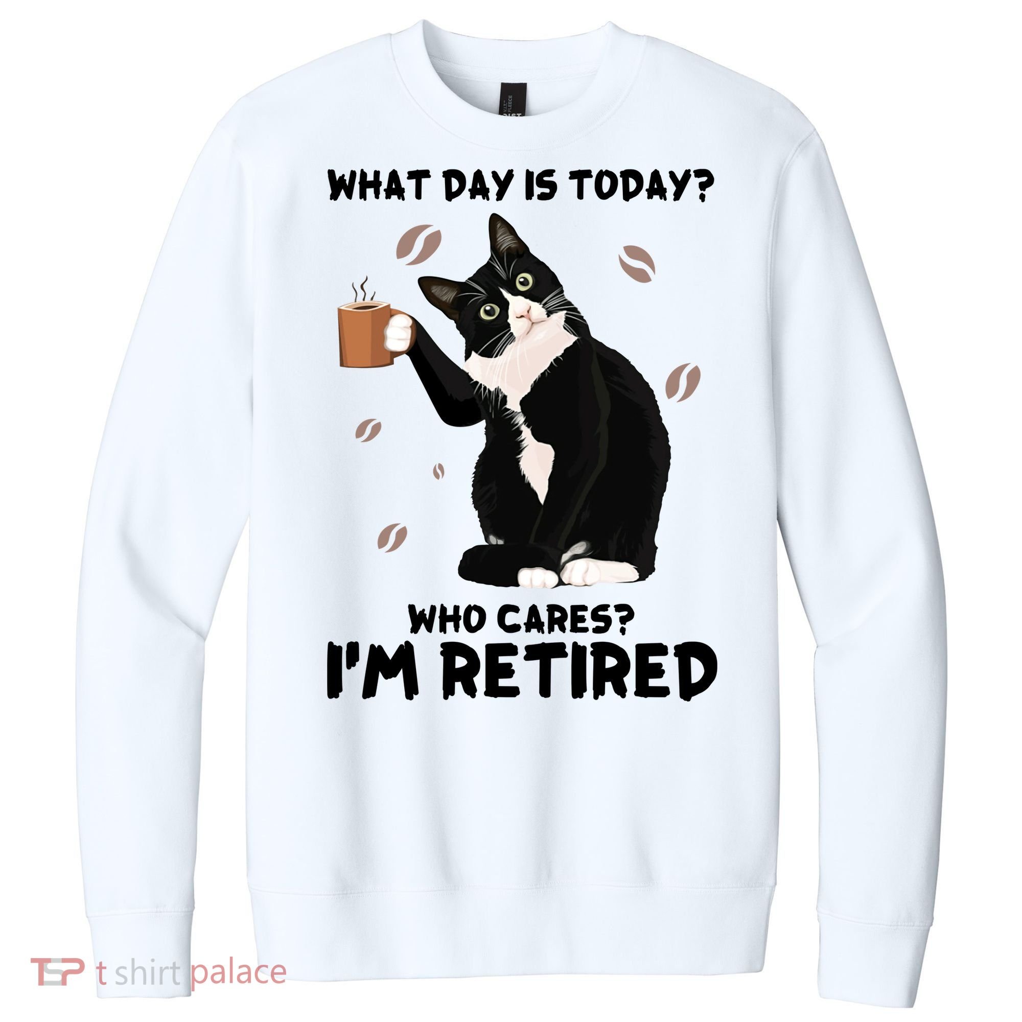 Retired Funny Cat Retirement V.I.T. Fleece Crew Sweatshirt