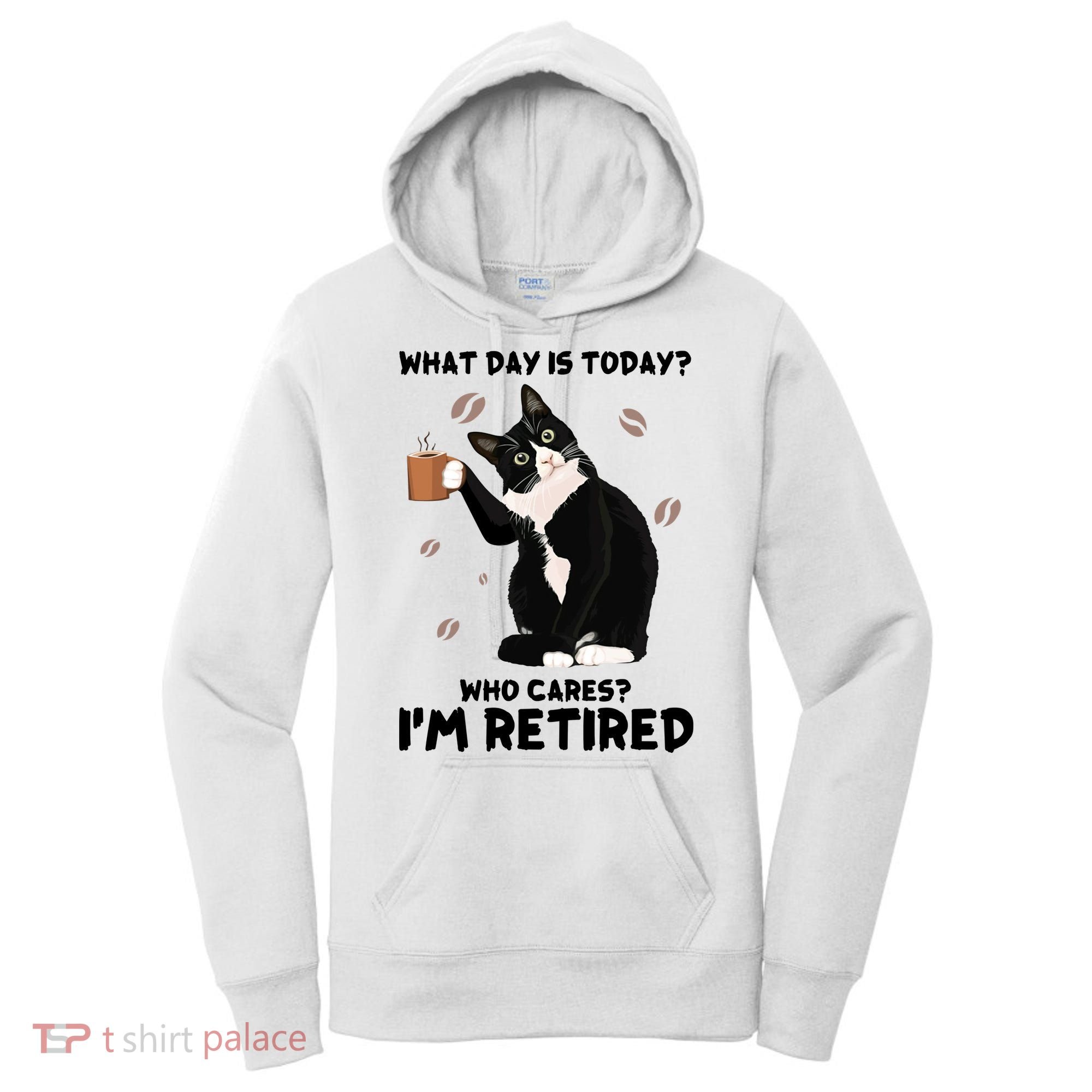 Retired Funny Cat Retirement Women's Hoodie