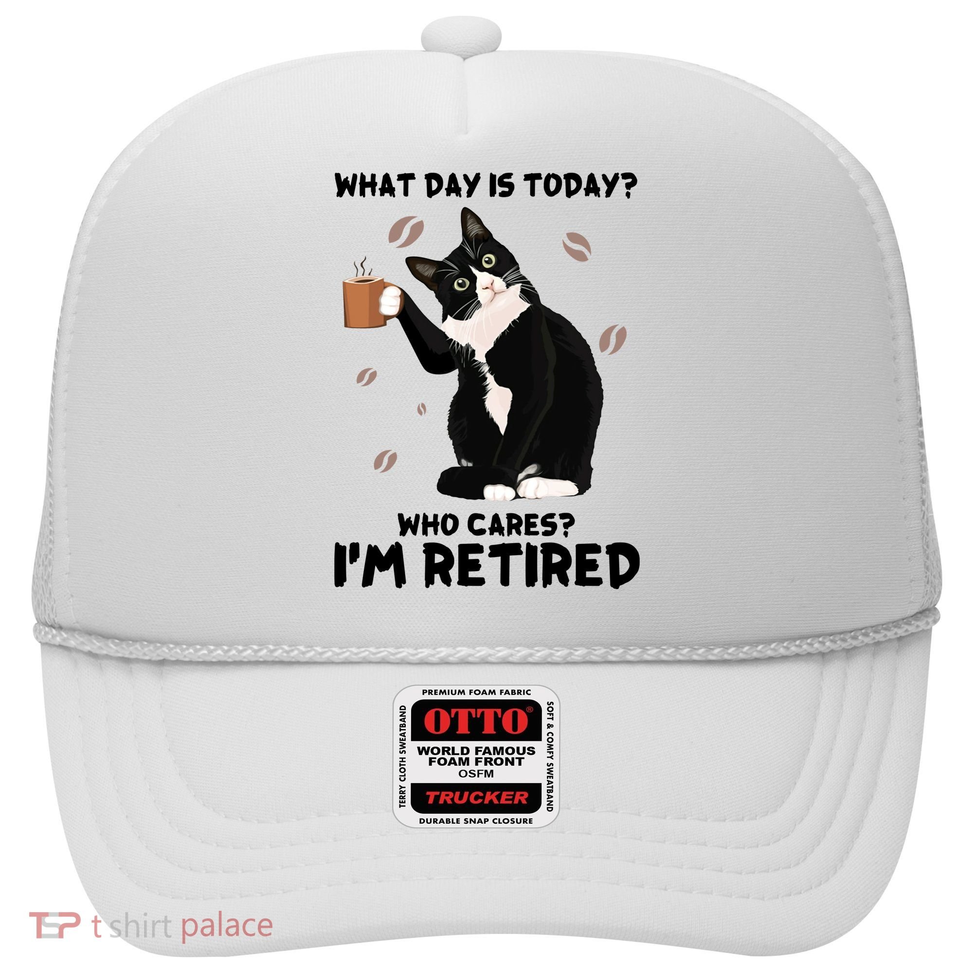 Retired Funny Cat Retirement Hat
