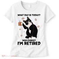 Retired Funny Cat Retirement Women's T-Shirt thumb 0
