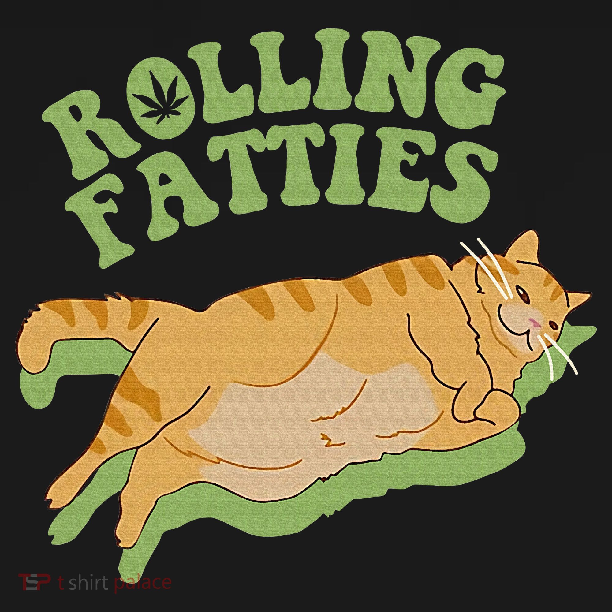 Rolling Fatties Cat Retro Kitty Kitten Meow Apron