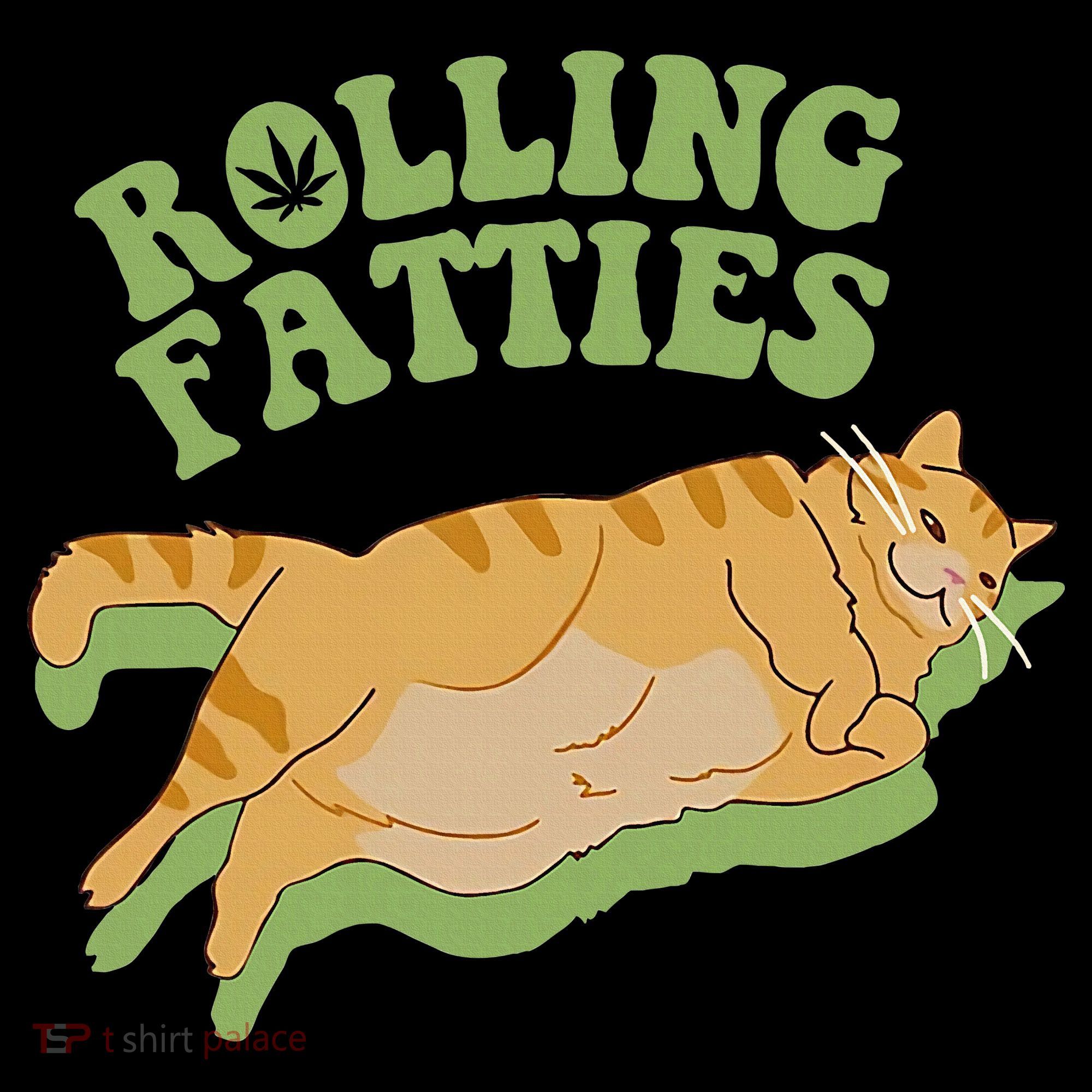 Rolling Fatties Cat Retro Kitty Kitten Meow Women's Hoodie