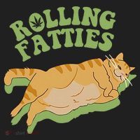 Rolling Fatties Cat Retro Kitty Kitten Meow Hat thumb 2