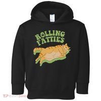 Rolling Fatties Cat Retro Kitty Kitten Meow Toddler Hoodie thumb 0