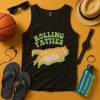 Rolling Fatties Cat Retro Kitty Kitten Meow Tank Top thumb 4