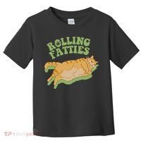 Rolling Fatties Cat Retro Kitty Kitten Meow Toddler T-Shirt thumb 0