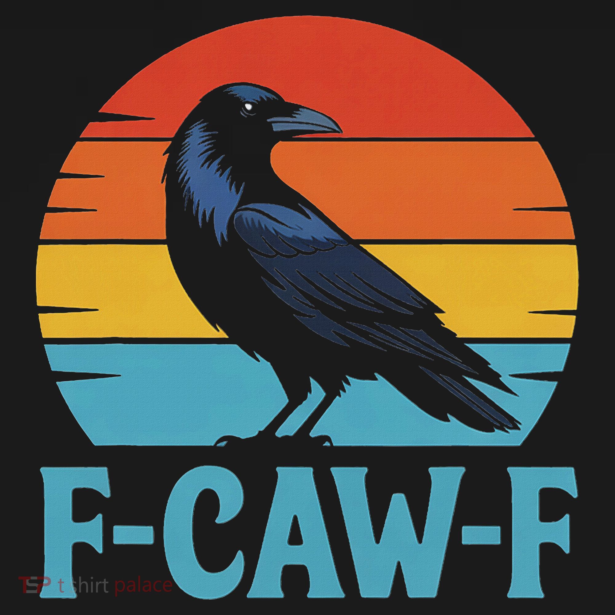 Retro F Caw F Black Bird Crow Funny Crow Lover Women's Hoodie