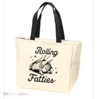 Rolling Fatties Cat Funny Cute Cat Lover Kitten Owner Kitty Tote Bag thumb 3