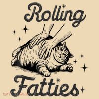 Rolling Fatties Cat Funny Cute Cat Lover Kitten Owner Kitty Tote Bag thumb 4