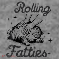 Rolling Fatties Cat Funny Cute Cat Lover Kitten Owner Kitty Toddler Hoodie thumb 2