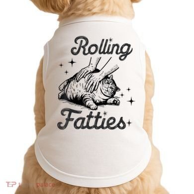 Rolling Fatties Cat Funny Cute Cat Lover Kitten Owner Kitty Doggie Tank