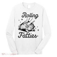 Rolling Fatties Cat Funny Cute Cat Lover Kitten Owner Kitty Long Sleeve Shirt thumb 0