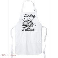 Rolling Fatties Cat Funny Cute Cat Lover Kitten Owner Kitty Apron thumb 0