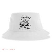 Rolling Fatties Cat Funny Cute Cat Lover Kitten Owner Kitty Sustainable Bucket Hat thumb 0