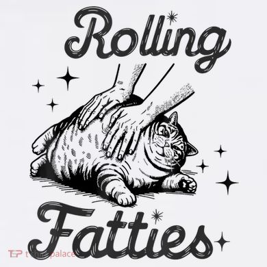 Rolling Fatties Cat Funny Cute Cat Lover Kitten Owner Kitty Sustainable Bucket Hat