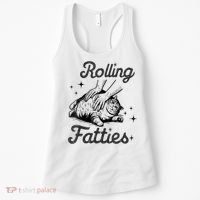Rolling Fatties Cat Funny Cute Cat Lover Kitten Owner Kitty Women's Tank Top thumb 0