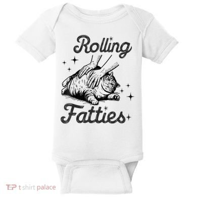Rolling Fatties Cat Funny Cute Cat Lover Kitten Owner Kitty Baby Bodysuit