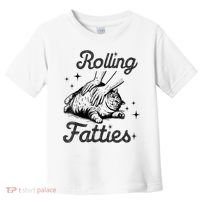 Rolling Fatties Cat Funny Cute Cat Lover Kitten Owner Kitty Toddler T-Shirt thumb 0