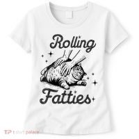 Rolling Fatties Cat Funny Cute Cat Lover Kitten Owner Kitty Women's T-Shirt thumb 0