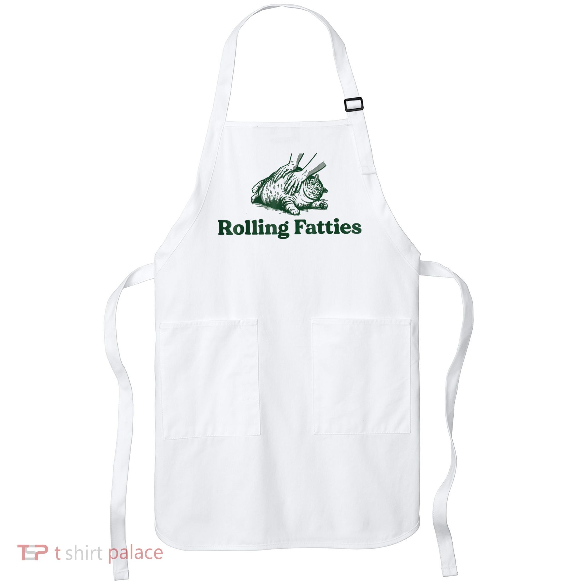 Rolling Fatties Cat Funny Cute Cat Lover Kitten Owner Kitty Apron