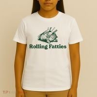 Rolling Fatties Cat Funny Cute Cat Lover Kitten Owner Kitty T-Shirt thumb 4