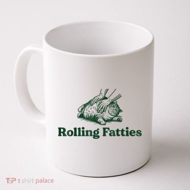 Rolling Fatties Cat Funny Cute Cat Lover Kitten Owner Kitty Coffee Mug