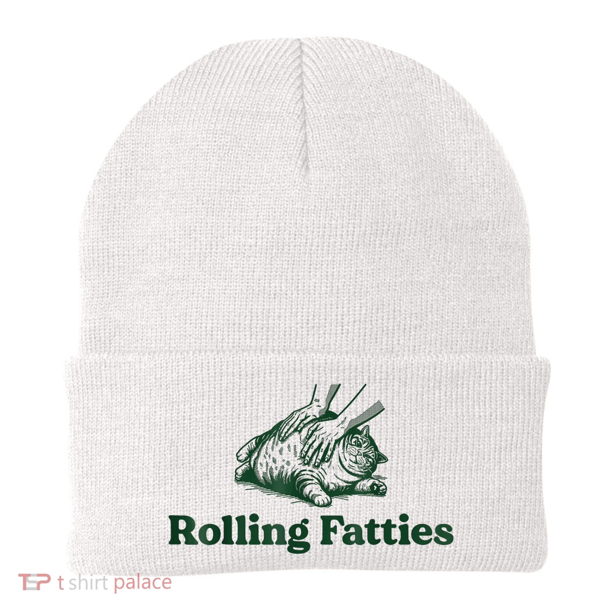 Rolling Fatties Cat Funny Cute Cat Lover Kitten Owner Kitty Beanie