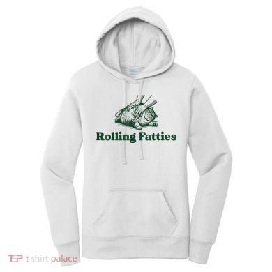 Rolling Fatties Cat Funny Cute Cat Lover Kitten Owner Kitty Women's Hoodie